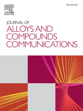  Journal of Alloys and Compounds Communications | Zeitschrift |  Sack Fachmedien