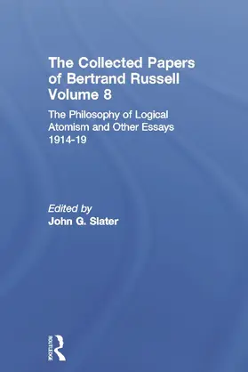 Slater |  The Collected Papers of Bertrand Russell, Volume 8 | Buch |  Sack Fachmedien
