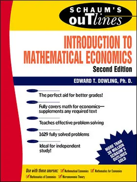 Dowling |  Schaum's Outline of Theory and Problems of Introduction to Mathematical Economics | Buch |  Sack Fachmedien