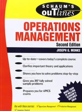 Monks |  Schaum's Outline of Operations Management | Buch |  Sack Fachmedien