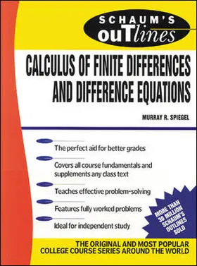 Spiegel |  SCH CALCULUS FINITE DIFF/EQU | Buch |  Sack Fachmedien