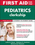 Ganti / Kaufman / Waseem |  First Aid for the Pediatrics Clerkship, Third Edition (Int'l Ed) | Buch |  Sack Fachmedien