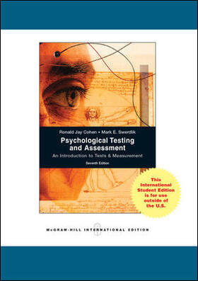 Cohen / Swerdlik | Psychological Testing and Assessment | Buch | 978-0-07-122037-8 | sack.de
