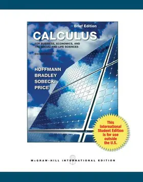 Sobecki / Hoffmann / Bradley |  Calculus for Business, Economics, and the Social and Life Sciences, Brief Version (Int'l Ed) | Buch |  Sack Fachmedien