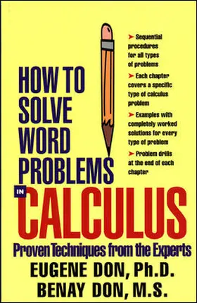 Don |  HOW SOLVE WORD PROBLEMS CALC | Buch |  Sack Fachmedien