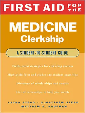 Ganti / Stead / Kaufman |  First Aid for the Medicine Clerkship | Buch |  Sack Fachmedien