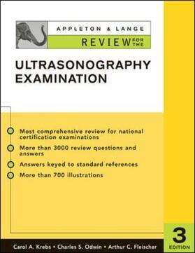 Krebs / Odwin / Fleischer | Appleton & Lange Review for the Ultrasonography Examination: Third Edition | Buch | 978-0-07-136516-1 | sack.de
