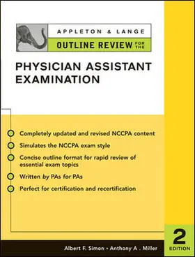Simon / Miller |  Appleton & Lange Outline Review for the Physician Assistant Examination, Second Edition | Buch |  Sack Fachmedien