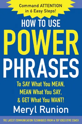 Runion | HOW TO USE POWER PHRASES | Buch | 978-0-07-142485-1 | www.sack.de