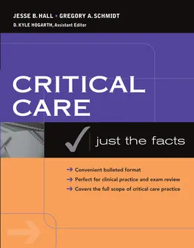 Hall / Schmidt / Hogarth |  Critical Care Medicine | Buch |  Sack Fachmedien