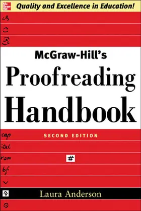 Anderson |  MH PROOFREADING HDBK 2E | Buch |  Sack Fachmedien