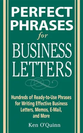 Quinn |  Perfect Phrases for Business Letters | Buch |  Sack Fachmedien