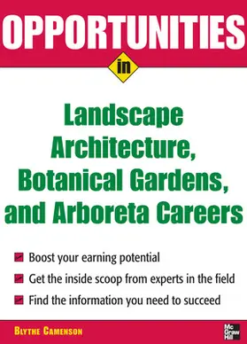 Camenson |  Opportunities in Landscape Architecture, Botanical Gardens and Arboreta Careers | Buch |  Sack Fachmedien