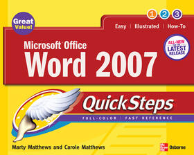 Matthews | MS OFFICE WORD QUICKSTEPS 2007 | Buch | 978-0-07-148299-8 | sack.de