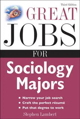 Lambert |  Great Jobs for Sociology Majors | Buch |  Sack Fachmedien