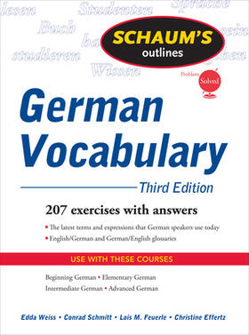 Effertz / Weiss / Schmitt | Schaum's Outline of German Vocabulary, 3ed | Buch | 978-0-07-161547-1 | sack.de