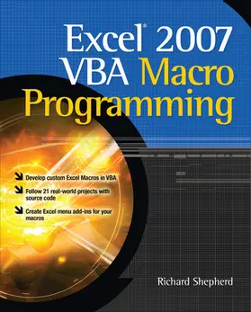 Shepherd |  Excel 2007 VBA Macro Programming | Buch |  Sack Fachmedien