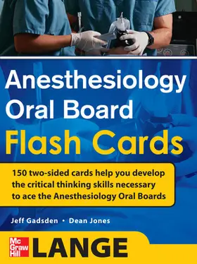 Gadsden / Jones |  Anesthesiology Oral Board Flash Cards | Buch |  Sack Fachmedien