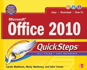 Matthews / Cronan | Microsoft Office 2010 QuickSteps | Buch | 978-0-07-174160-6 | sack.de