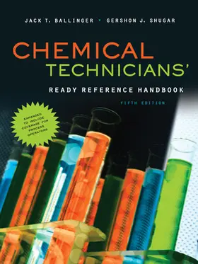 Ballinger / Shugar |  Chemical Technicians' Ready Reference Handbook, 5th Edition | Buch |  Sack Fachmedien