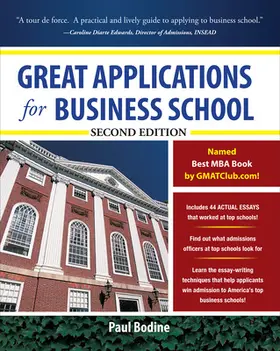 Bodine |  Great Applications for Business School, Second Edition | Buch |  Sack Fachmedien