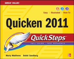 Matthews / Sandberg | Quicken 2011 QuickSteps | Buch | 978-0-07-175256-5 | sack.de