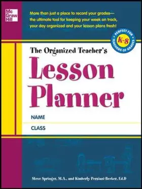 Springer / Persiani |  The Organized Teacher's Lesson Planner | Buch |  Sack Fachmedien