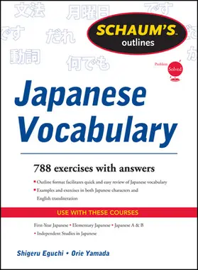 Eguchi / Yamada |  Schaum's Outline of Japanese Vocabulary | Buch |  Sack Fachmedien