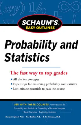 Schiller / Srinivasan / Spiegel |  Schaum's Easy Outline of Probability and Statistics, Revised Edition | Buch |  Sack Fachmedien