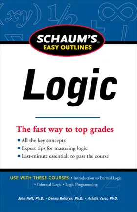 Nolt / Rohatyn / Varzi |  Schaum's Easy Outline of Logic, Revised Edition | Buch |  Sack Fachmedien