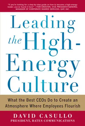 Casullo |  Leading the High Energy Culture | Buch |  Sack Fachmedien