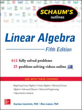 Lipschutz / Lipson |  Schaum's Outline of Linear Algebra, 5th Edition | Buch |  Sack Fachmedien