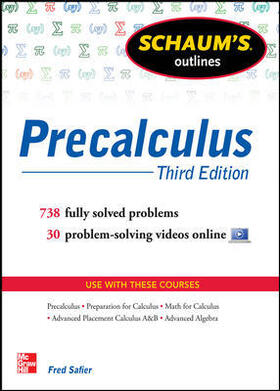 Safier | Schaum's Outline of Precalculus | Buch | 978-0-07-179559-3 | sack.de