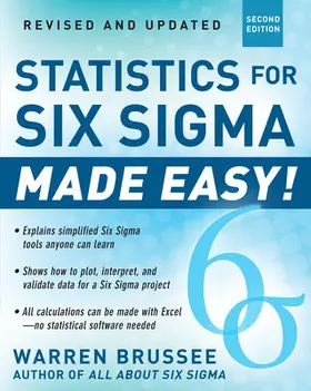 Brussee |  STATISTICS SIX SIGMA ME 2E | Buch |  Sack Fachmedien