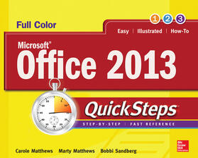Matthews / Sandberg | Microsoft Office 2013 QuickSteps | Buch | 978-0-07-180587-2 | sack.de