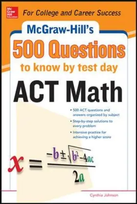 Johnson |  500 ACT Math Questions to Know by Test Day | Buch |  Sack Fachmedien