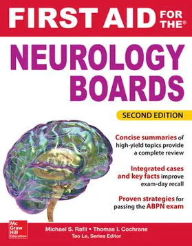 Rafii / Cochrane |  First Aid for the Neurology Boards, 2nd Edition | Buch |  Sack Fachmedien