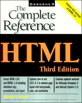 Powell |  HTML: The Complete Reference | Buch |  Sack Fachmedien