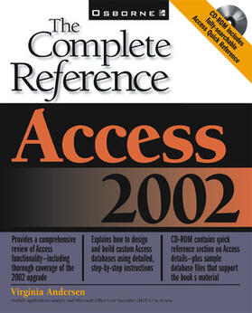Andersen | Access 2002: The Complete Reference (Book/CD-ROM) | Buch | 978-0-07-213241-0 | sack.de