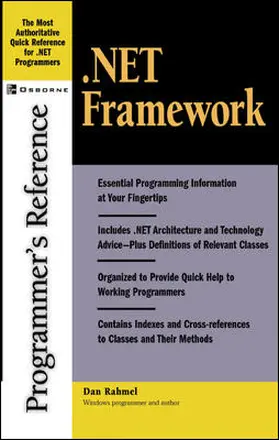 Rahmel | .Net Framework Programmer's Reference | Buch | 978-0-07-219466-1 | www.sack.de