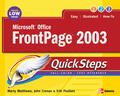 Matthews / Cronan |  Microsoft Office FrontPage 2003 Quicksteps | Buch |  Sack Fachmedien