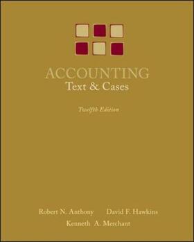 Anthony / Hawkins / Merchant |  Accounting: Texts and Cases | Buch |  Sack Fachmedien