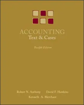 Anthony / Hawkins / Merchant |  Accounting: Texts and Cases | Buch |  Sack Fachmedien