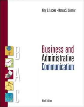 Locker / Kienzler |  Business and Administrative Communication | Buch |  Sack Fachmedien