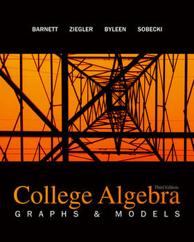 Barnett / Ziegler / Byleen | COL ALGEBRA GRAPHS & MODELS 3/ | Buch | 978-0-07-722128-7 | sack.de