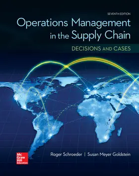 Schroeder / Rungtusanatham / Goldstein |  Operations Management in the Supply Chain: Decisions & Cases | Buch |  Sack Fachmedien