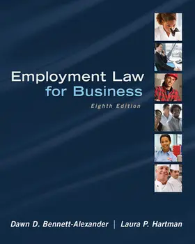 Bennett-Alexander / Hartman | Employment Law for Business | Buch | 978-0-07-802379-8 | sack.de