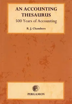 Chambers |  An Accounting Thesaurus | Buch |  Sack Fachmedien