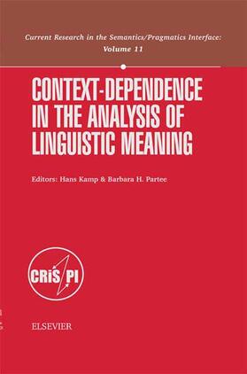 Kamp / Partee |  Context-Dependence in the Analysis of Linguistic Meaning | Buch |  Sack Fachmedien