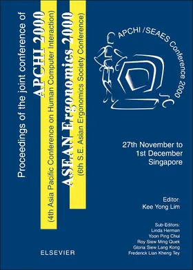 Lim / Chui / Kong |  Proceedings of the 4th Asia Pacific Conference on Computer Human Interaction (Apchi 2000) and 6th S.E. Asian Ergonomics Society Conference (ASEAN Ergo | Buch |  Sack Fachmedien